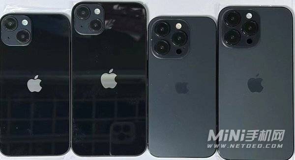 iPhone14/Pro系列四款机模图片曝光-后置相机镜头尺寸介绍
